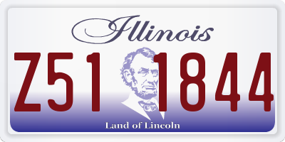 IL license plate Z511844