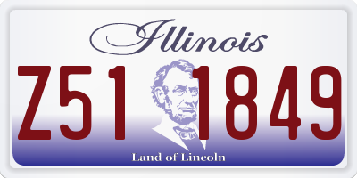 IL license plate Z511849
