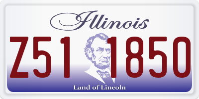 IL license plate Z511850