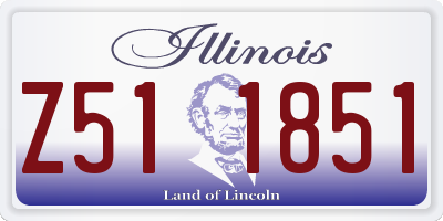 IL license plate Z511851