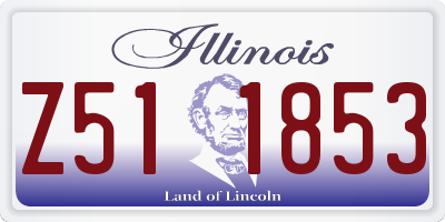 IL license plate Z511853