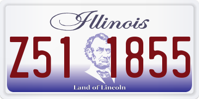 IL license plate Z511855