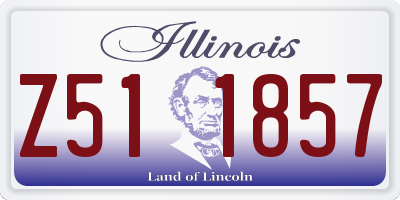 IL license plate Z511857