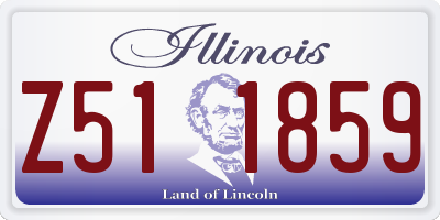 IL license plate Z511859