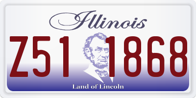 IL license plate Z511868