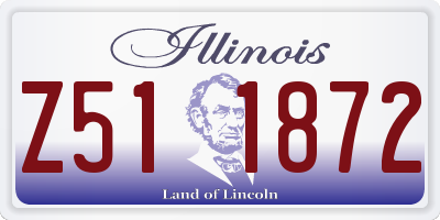 IL license plate Z511872
