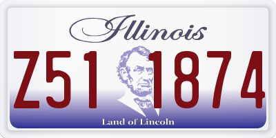 IL license plate Z511874