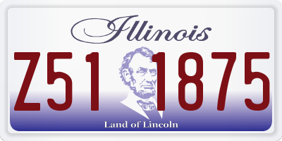 IL license plate Z511875