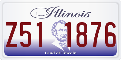 IL license plate Z511876