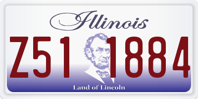 IL license plate Z511884