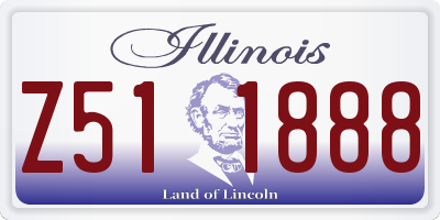 IL license plate Z511888