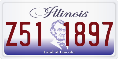 IL license plate Z511897