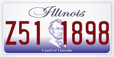 IL license plate Z511898