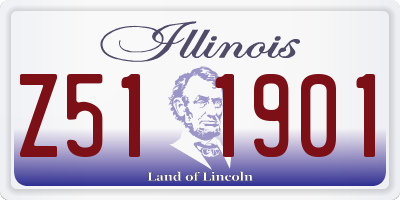 IL license plate Z511901