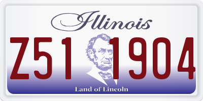 IL license plate Z511904
