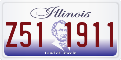 IL license plate Z511911