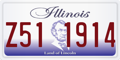 IL license plate Z511914