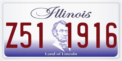 IL license plate Z511916