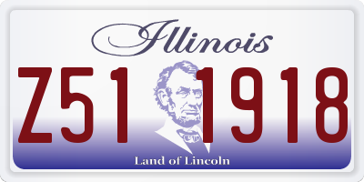 IL license plate Z511918