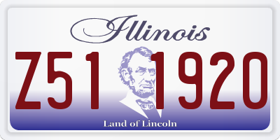 IL license plate Z511920