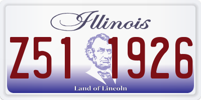IL license plate Z511926
