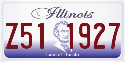 IL license plate Z511927