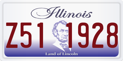IL license plate Z511928