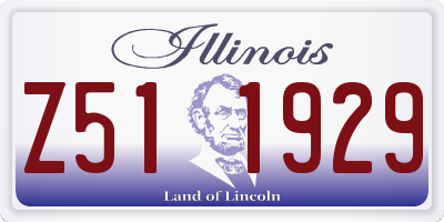 IL license plate Z511929