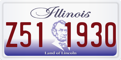 IL license plate Z511930