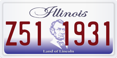 IL license plate Z511931