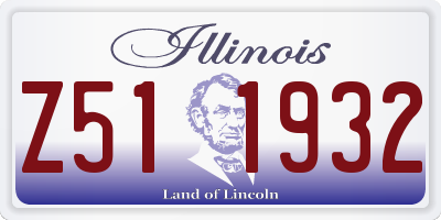 IL license plate Z511932