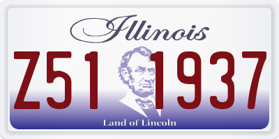 IL license plate Z511937