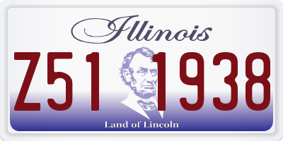 IL license plate Z511938