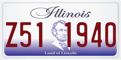 IL license plate Z511940