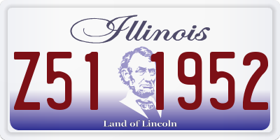 IL license plate Z511952