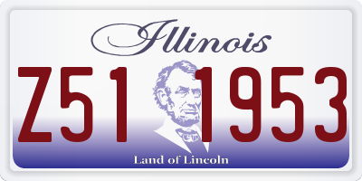 IL license plate Z511953