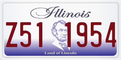 IL license plate Z511954