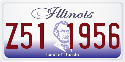 IL license plate Z511956