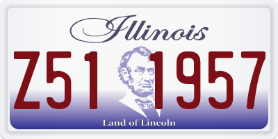 IL license plate Z511957