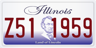 IL license plate Z511959