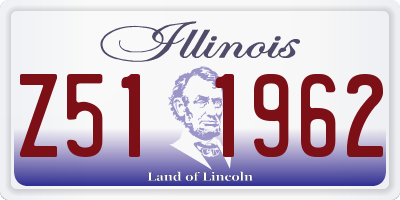 IL license plate Z511962