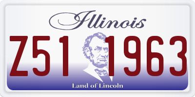IL license plate Z511963