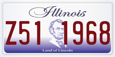 IL license plate Z511968