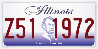 IL license plate Z511972