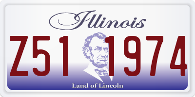 IL license plate Z511974