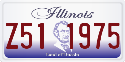 IL license plate Z511975