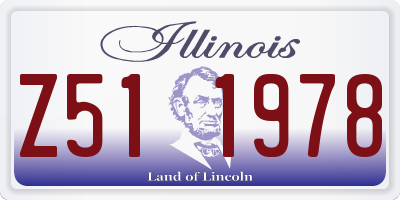 IL license plate Z511978
