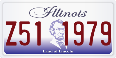 IL license plate Z511979