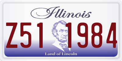 IL license plate Z511984