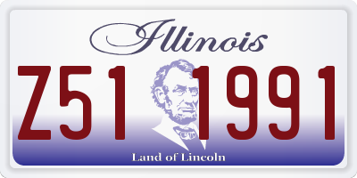 IL license plate Z511991